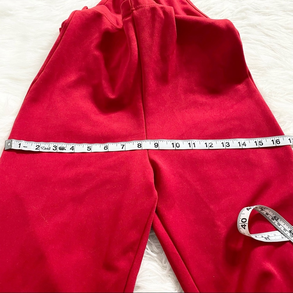 PRETTYLITTLETHING Red Cut Out Wide Leg Jum… - Picture 8 of 9
